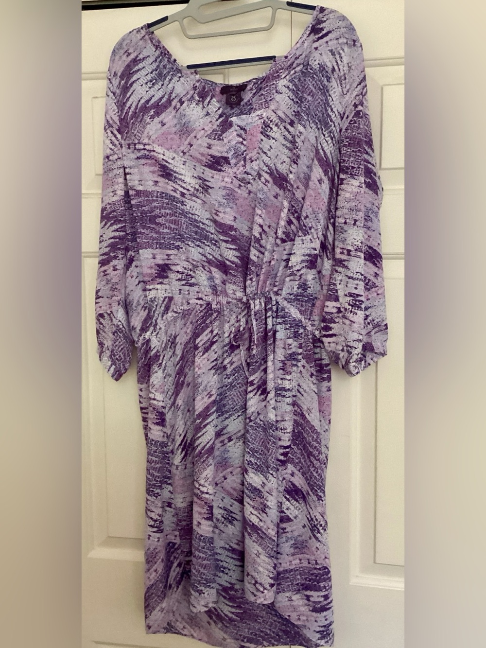 NYDJ Abstract Print Midi Dress XL